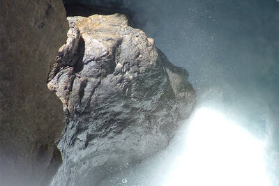 Nymphenkopf im Zammer Wasserfall (Lochputz)